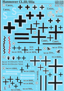 72-294 Hannover CL.III/IIIa 1/72 by PRINT SCALE