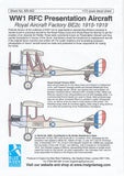 BR-423 WW1 RFC Presentation Aircraft. RAF BE2c 1915-1919 1/72 by BLUE RIDER