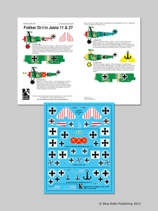 BR-245 Fokker Dr.I in Jasta 11 & 27 1/72 by BLUE RIDER