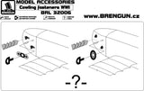 BRL32006 Cowling fasteners WWI (50pcs) 1/32 by BRENGUN