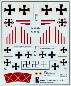 BR-510 The Fokker Dr.1 in Jasta 11 1/48 by BLUE RIDER