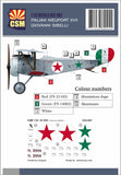D32-007 Italian Nieuport XVII Giovanni Sebelli 1/32 by COPPER STATE MODELS