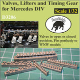 D3206 Complete Timing Gear for Mercedes DIV 1/32 by TAURUS