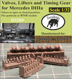 D3209 Complete Timing Gear for Mercedes D.IIIa engine 1/32 by TAURUS