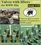 D3215 Valves with lifters for BMW DIIIa 1/32 by TAURUS