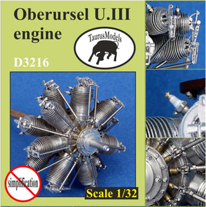 D3216 Oberursel U.III German double-row radial engine 1/32 by TAURUS