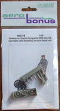 480218 German or Austro-Hungarian WWI Aircraft Mechanic with hand cart 1/48 by AEROBONUS