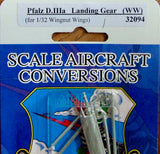 32094 Pfalz D.IIIa Landing Gear (WW) 1/32 by SCALE AIRCRAFT CONVERSIONS