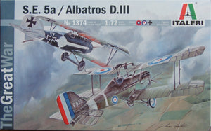 1374 S.E.5a / ALBATROS D.III Double Set 1/72 by ITALERI