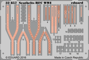 32857 Seatbelts RFC WWI 1/32 by EDUARD