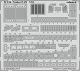 32914 Fokker D.VII for Wingnut Wings kit 1/32 by EDUARD