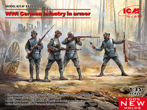 35722 WWI German Infantry in armor 1/35 by ICM