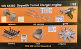 SIN64889 Sopwith Camel Clerget engine 1/48 by EDUARD