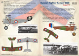 72-220 Russian Fighter Aces of WWI 1/72 by PRINT SCALE