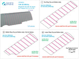 QP48003 Magenta aircraft rib tapes for Fokker Dr. (F) 1 - D.VII 3D 1/32 by QUINTA STUDIO