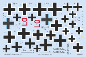 D32008  FOKKER Dr.1 Flying Circus / JG I DECALS (For Meng kit) 1/32 by EDUARD