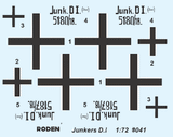 041 JUNKERS D.I Long fuselage version 1/72 by RODEN