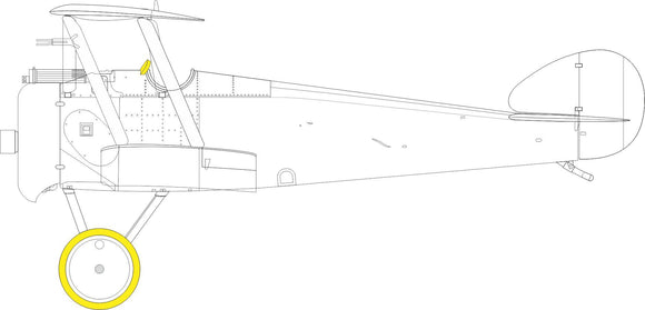 EX879 Sopwith camel Express mask 1/48 by EDUARD