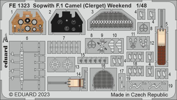 FE1323 Sopwith F.1 Camel (Clerget) Weekend 1/48 by EDUARD