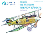 QD32076 Albatros D.I Interior 3D Decal 1/32 by QUINTA STUDIO